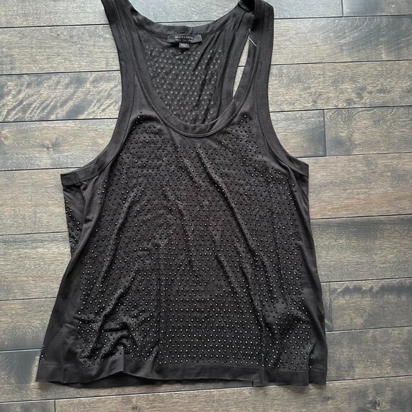 All Saints Orvi Sparkle Tank - NEW - Picture 3 of 4